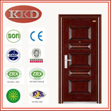 Acero diseño clásico de la entrada puerta KKD-523 para residencial